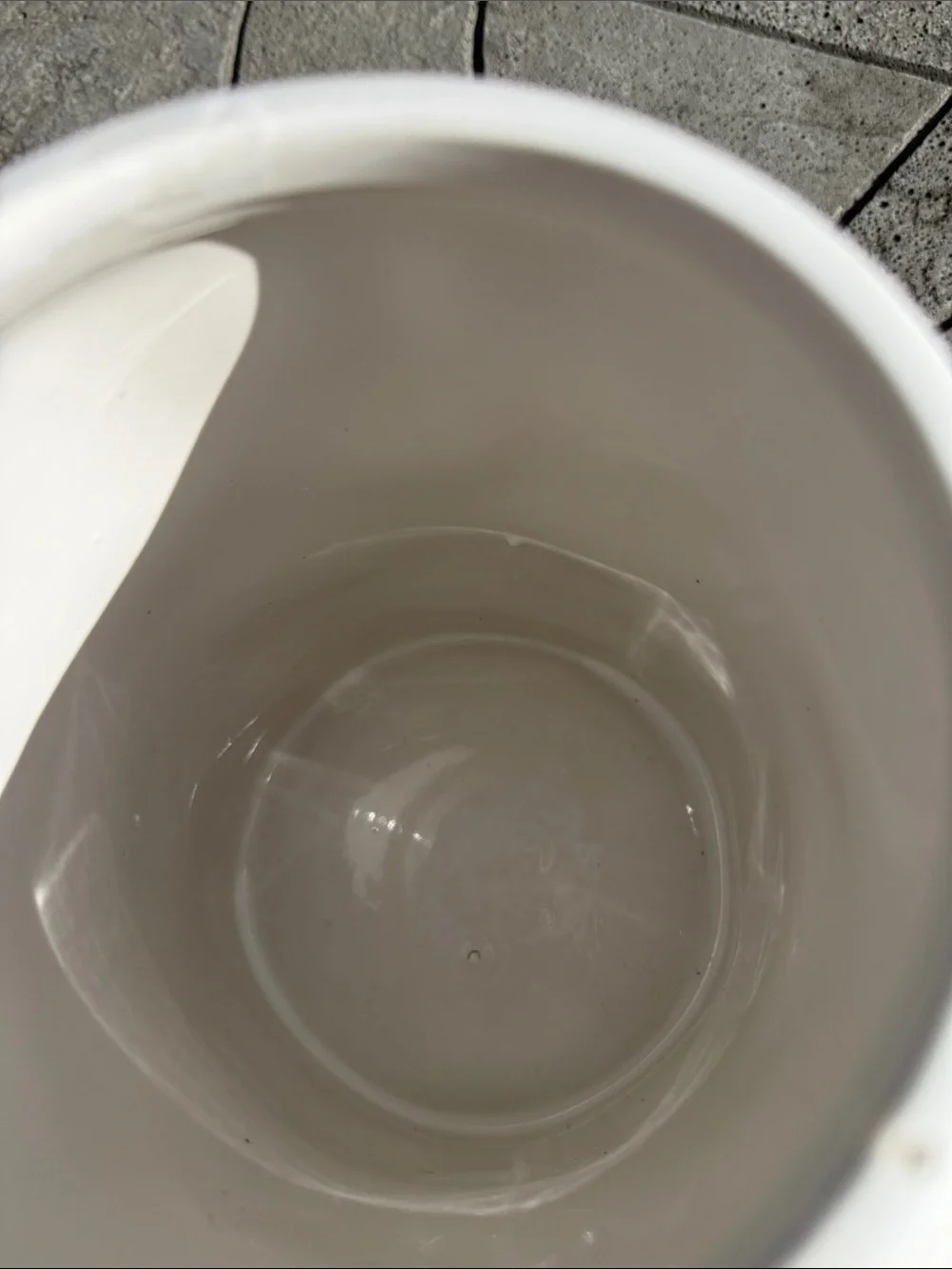 White Ceramic 'Sugar'Canister